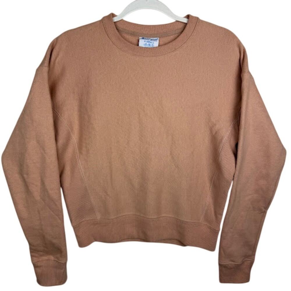 Champion Reverse Weave Crewneck Sweatshirt Dusty Rose XS Y2K Era